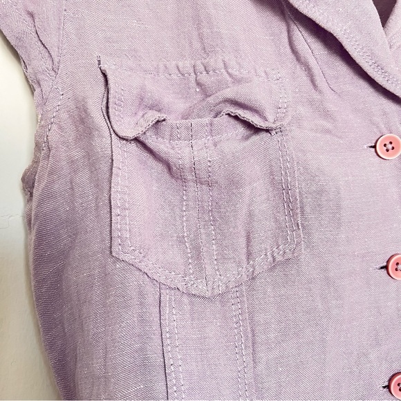 Lilac Linen Dress - Picture 5 of 8